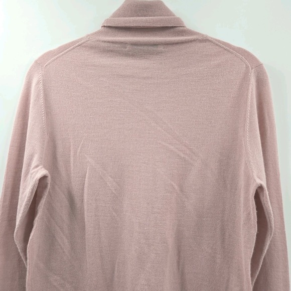 Neiman Marcus Sweater Women's Medium Pink 100% Cashmere Turtleneck Long Sleeves - Picture 9 of 10